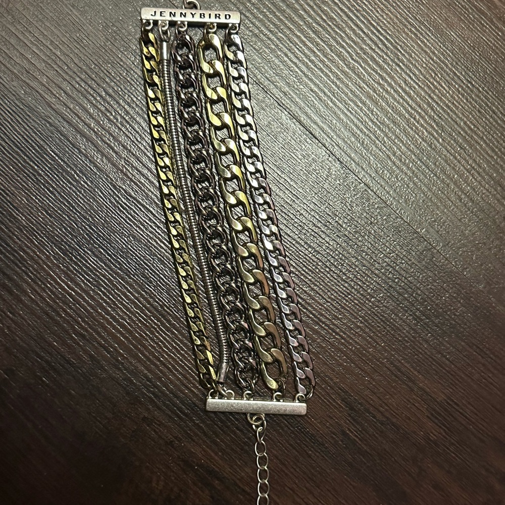 Jenny Bird Gold and Silver Chain Bracelet